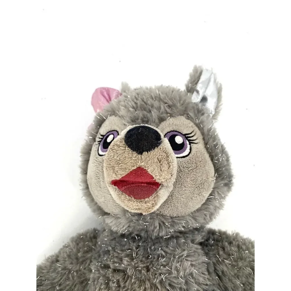Build A Bear Violet Wolf 25th Anniversary Plush Gray Silver BAB Stuffed Animal